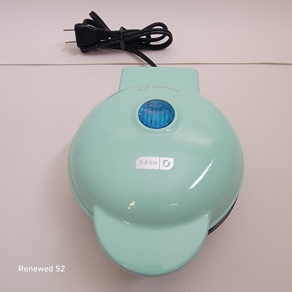 Dash Maker Mini Round Electric Griddle Blue for Individual Pancakes New - Picture 5 of 16
